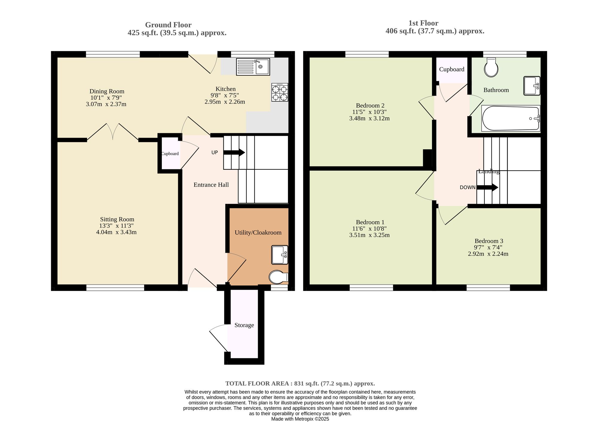 40 Ash Drive, Eye floorplan