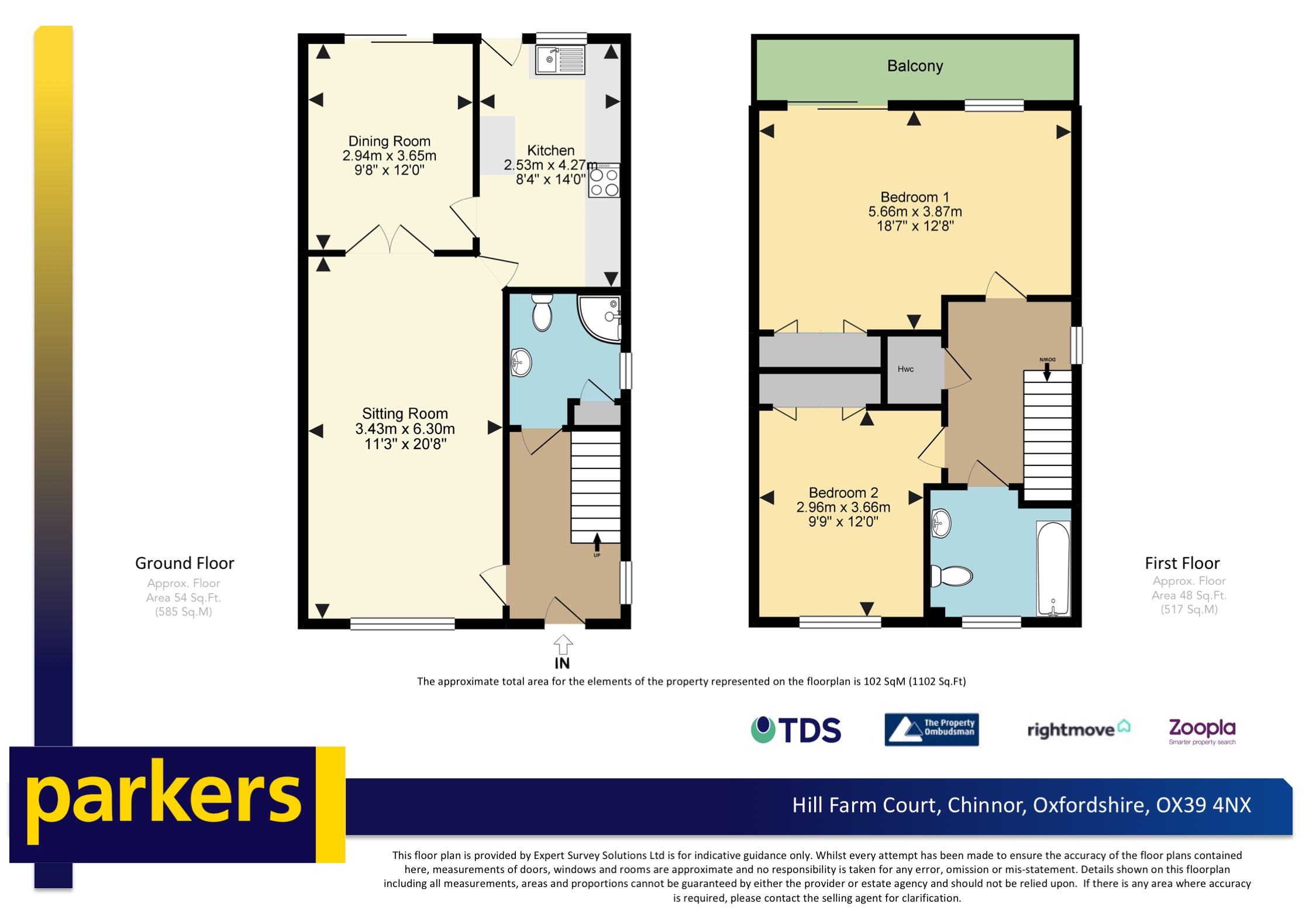 2 Bedrooms End terrace house for sale in Hill Farm Court, Chinnor OX39