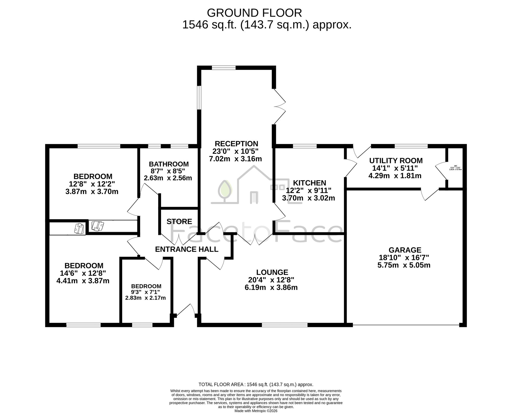 1 Stoodley Close, Todmorden floorplan