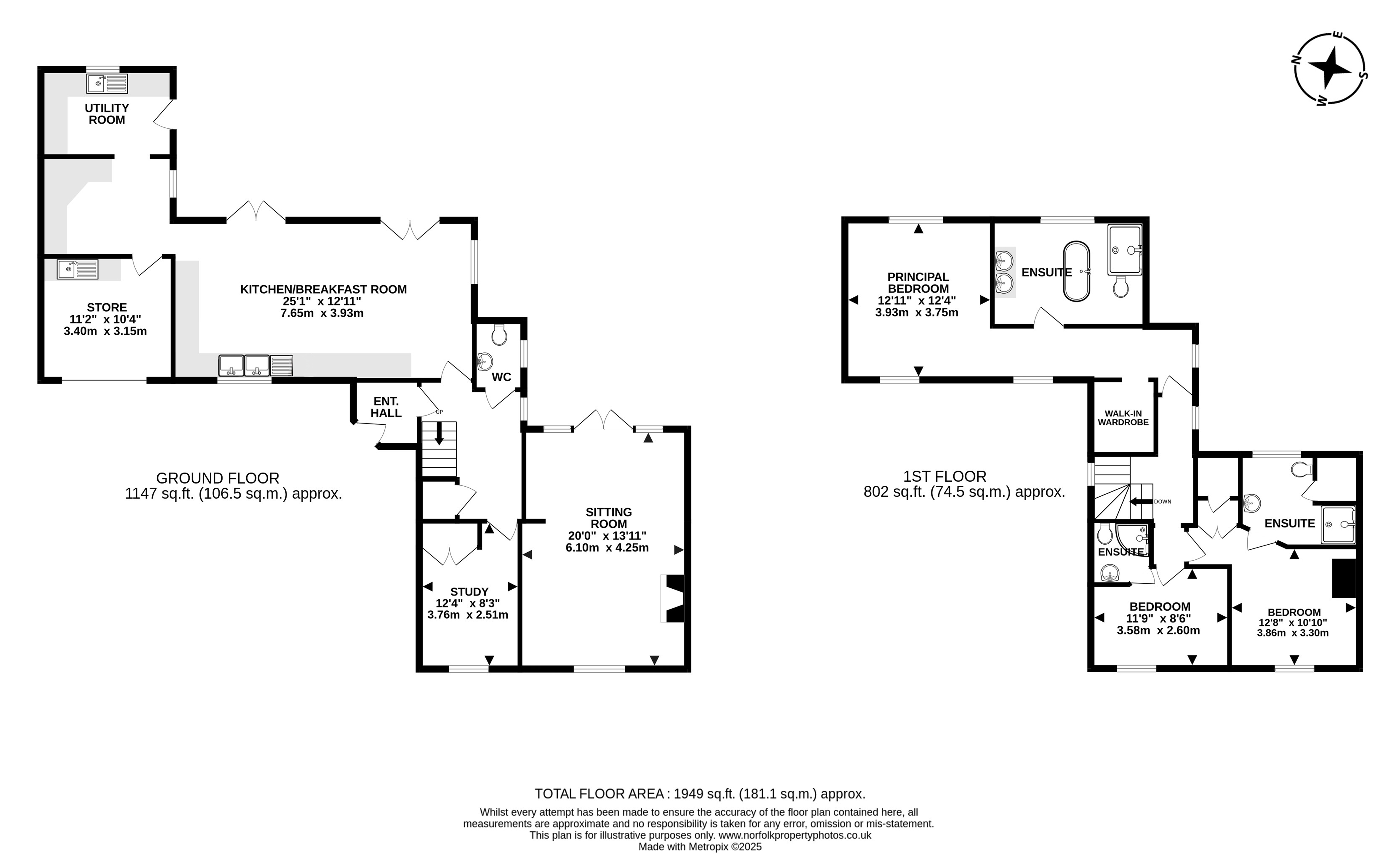 West View Cottage, Sandy Lane, Great Yarmouth floorplan