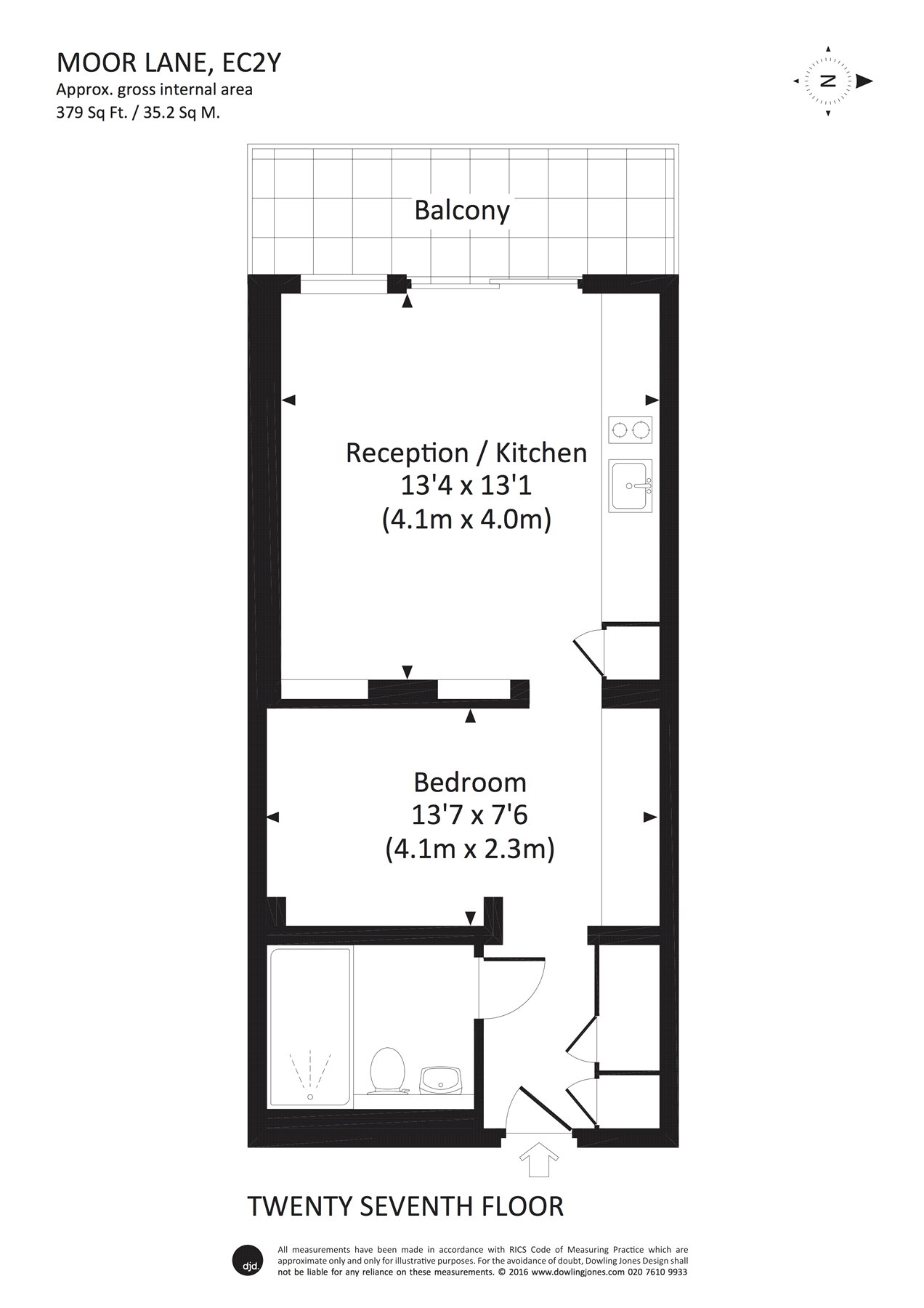 0 Bedrooms Studio to rent in The Heron, 5 Moor Lane, London EC2Y