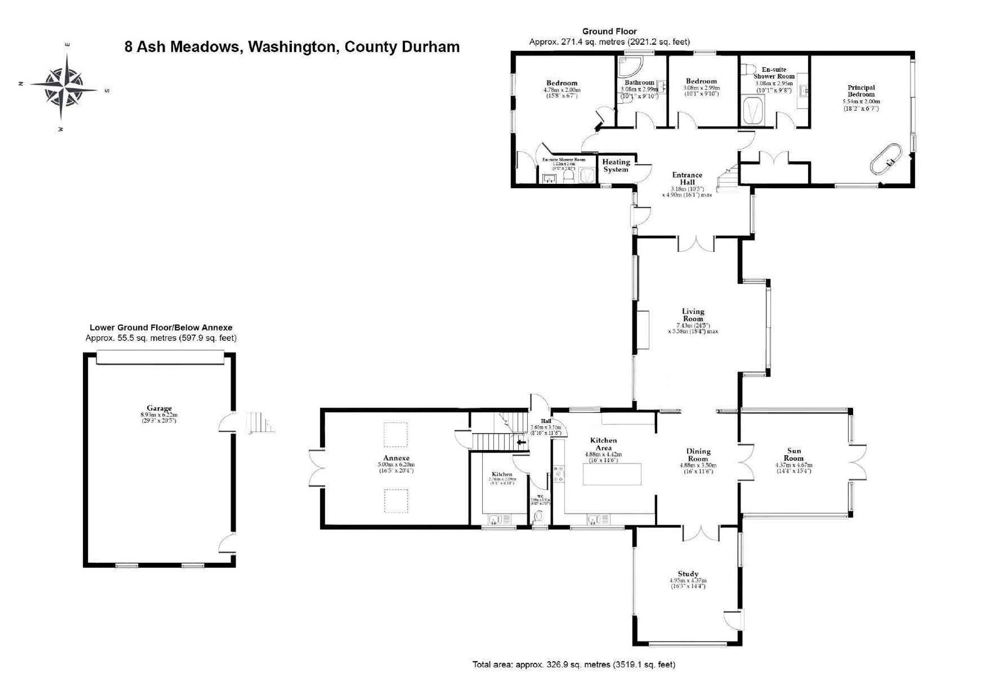 8 Ash Meadows, Washington floorplan