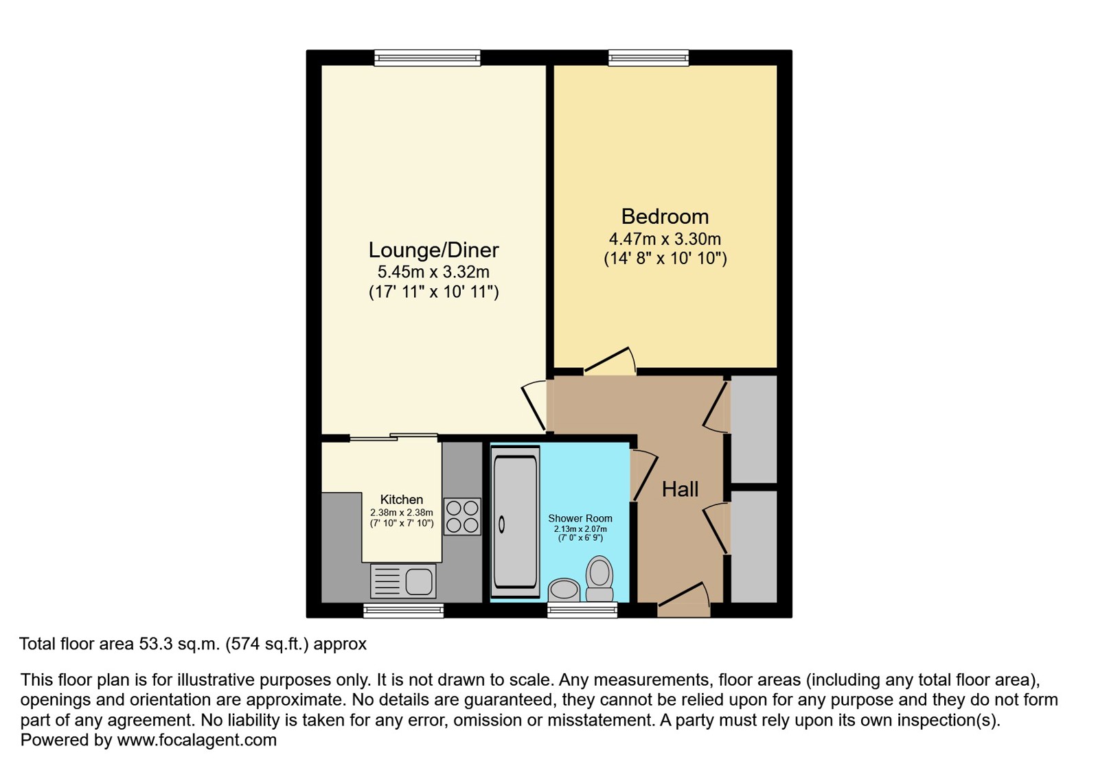 43, The Fountains, Ormskirk floorplan