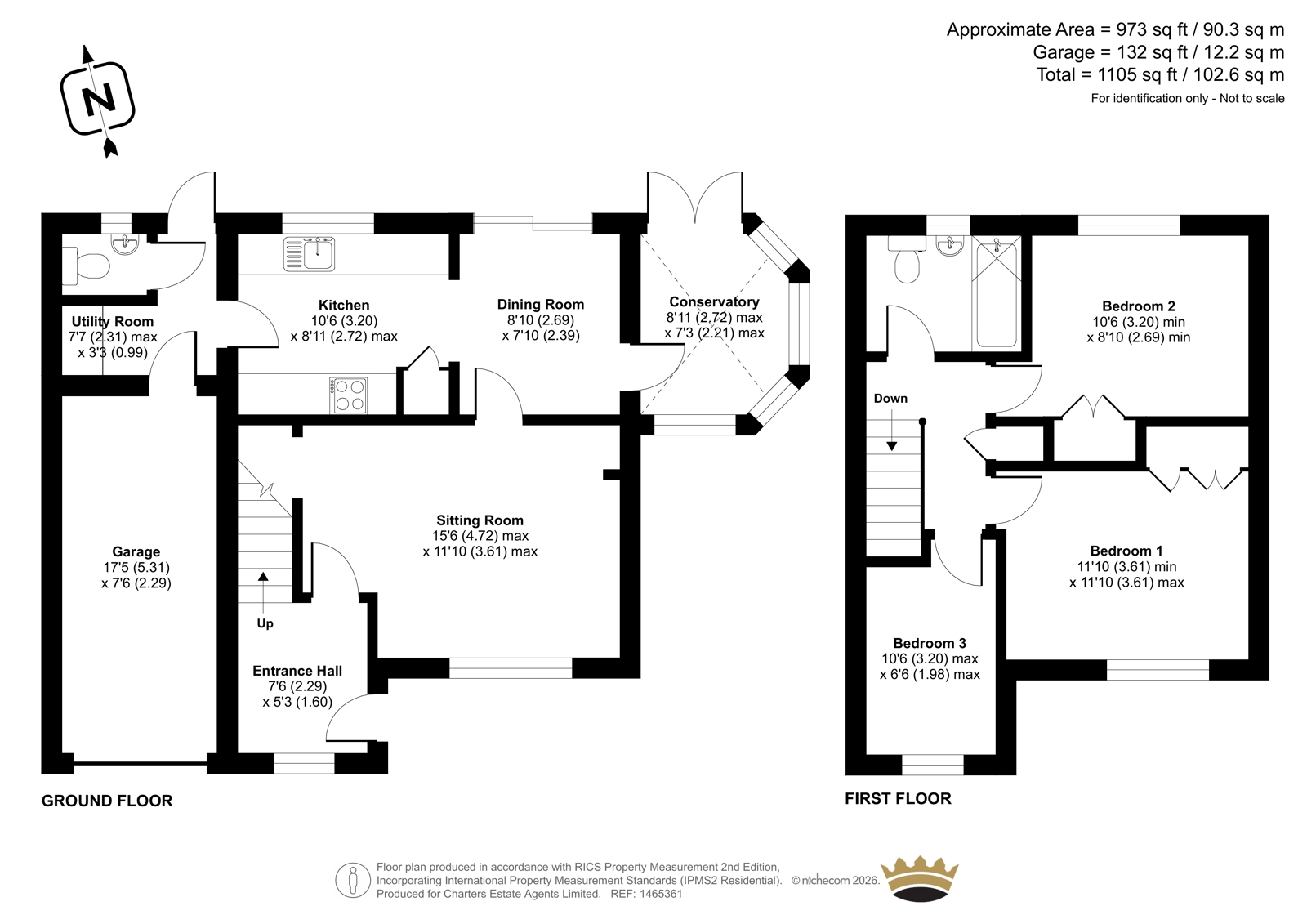 19, Gannet Close, Southampton floorplan