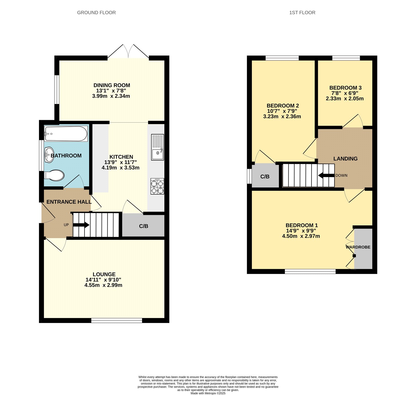 121, Crispin Way, Bristol floorplan