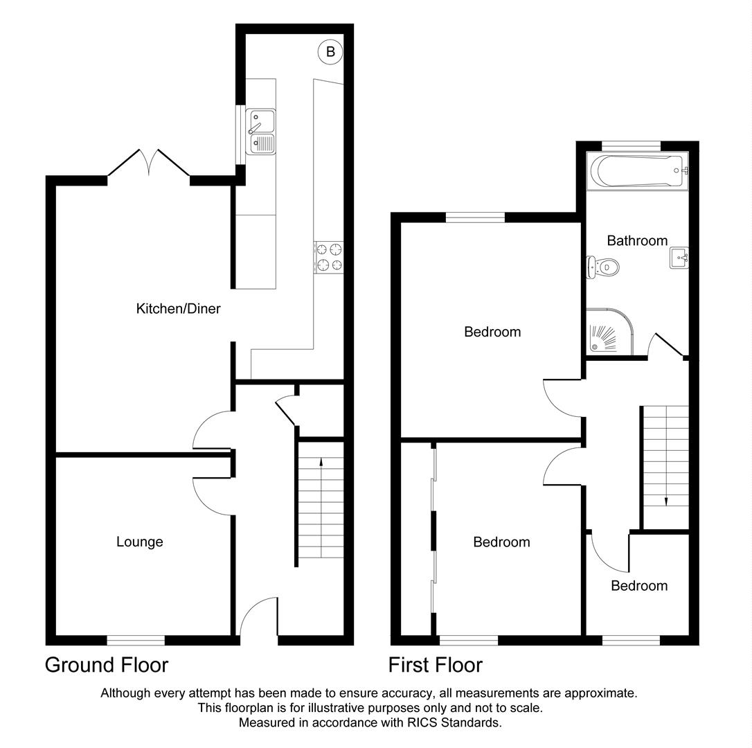 45, George Street, Sandbach floorplan