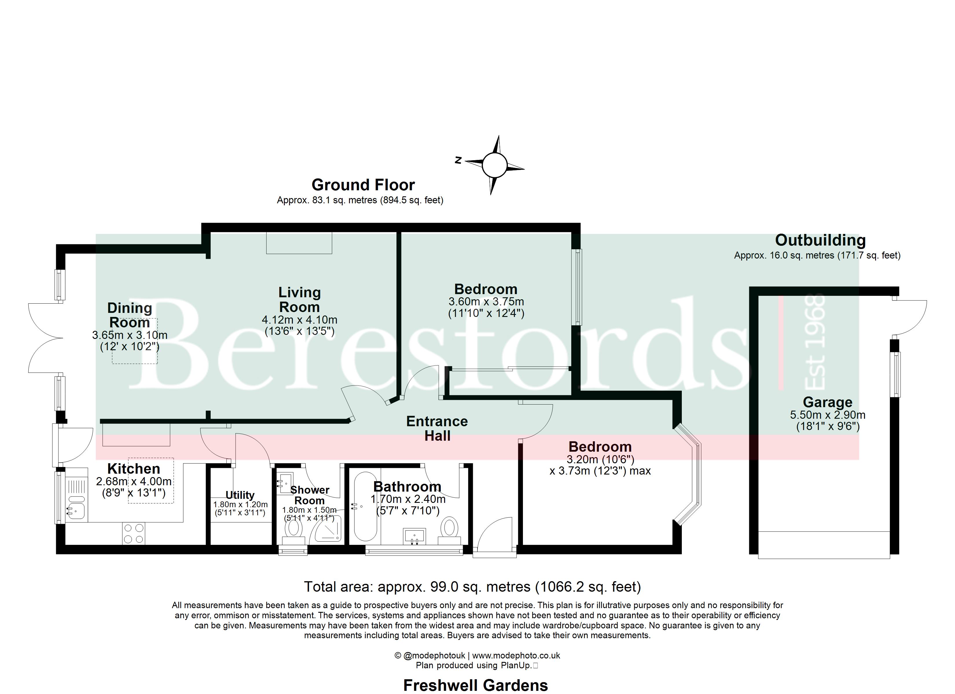 2, Freshwell Gardens, Brentwood floorplan