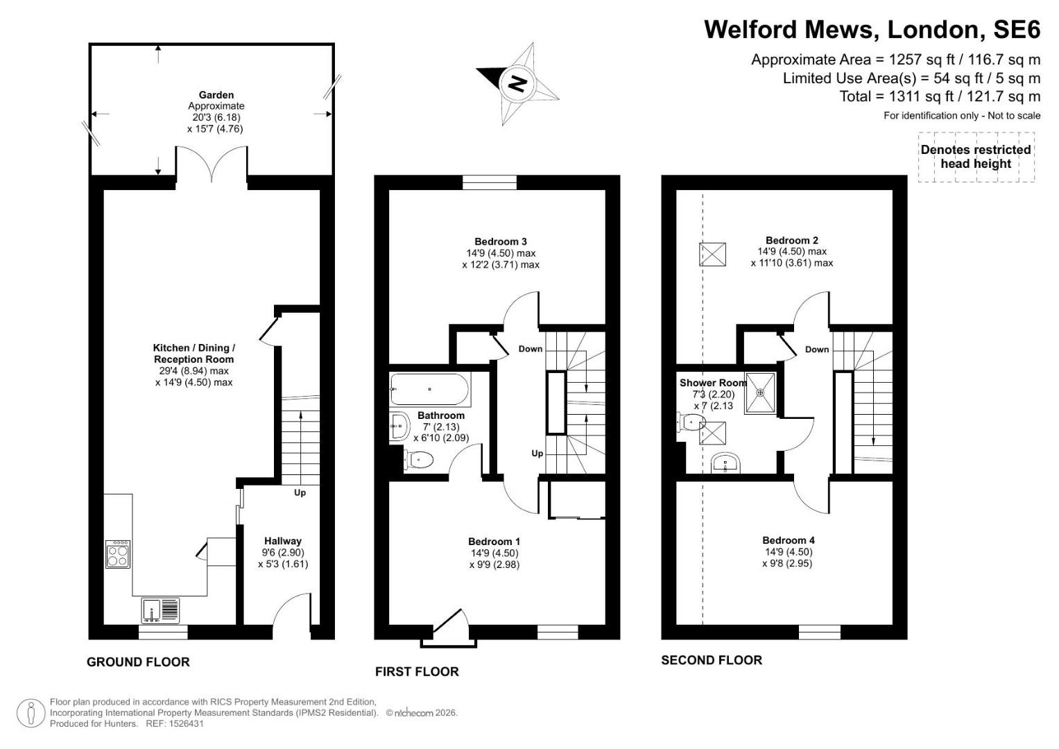 13, Welford Mews, London floorplan
