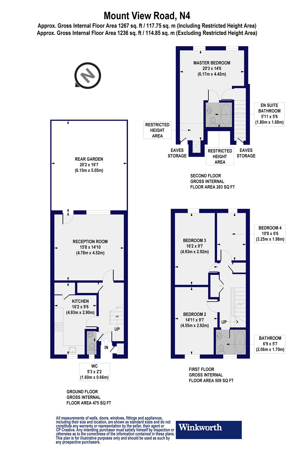 4 Bedrooms Terraced house for sale in Mount View Road, London N4