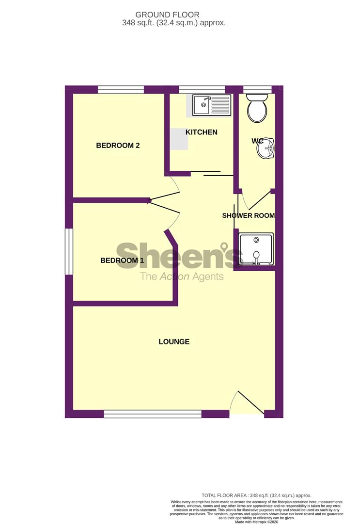 23C, Seawick Road, Bel Air Chalet Estate, Seawick floorplan
