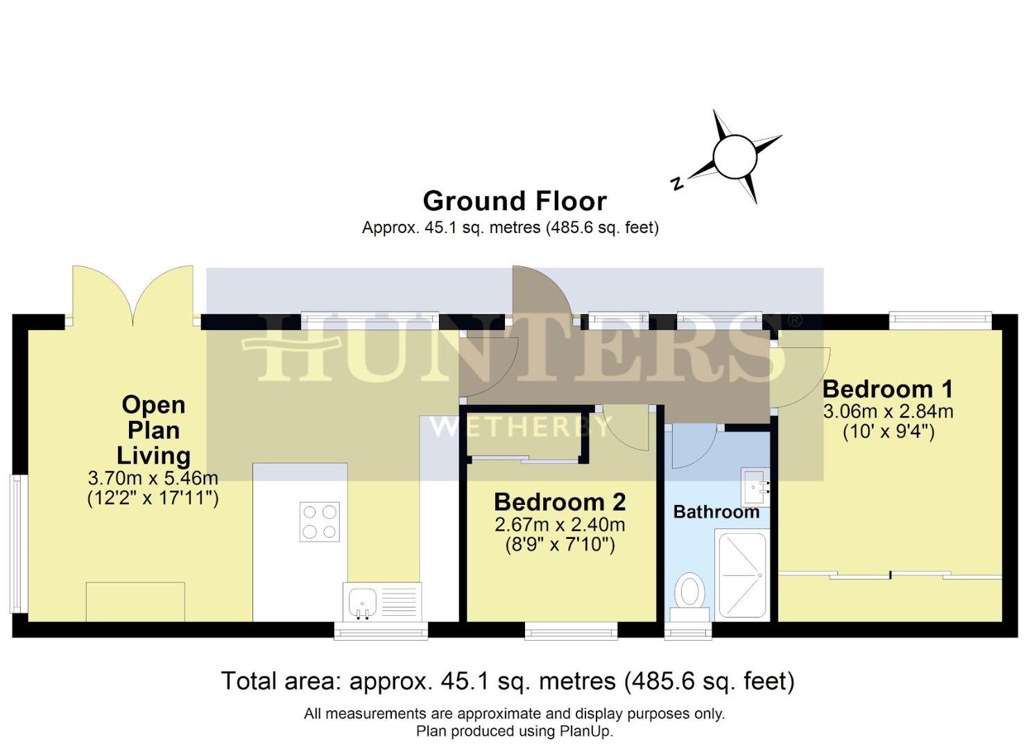 Pitch 16, Whitecote Caravan Park, Ryther Road, Tadcaster floorplan