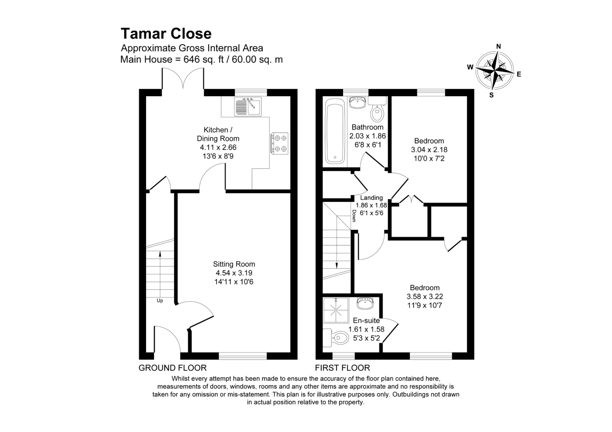32 Tamar Close, Stevenage, Hertfordshire floorplan