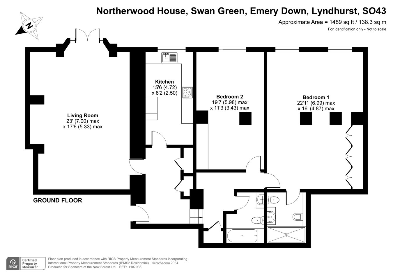 Northerwood House, Swan Green, Lyndhurst floorplan