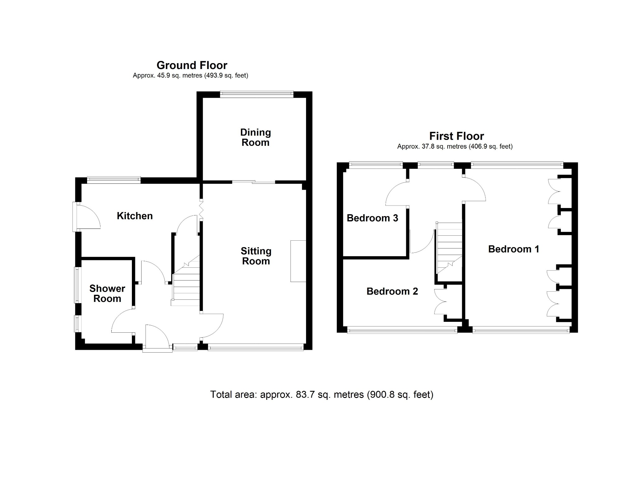 12 East Bank, Selsey floorplan