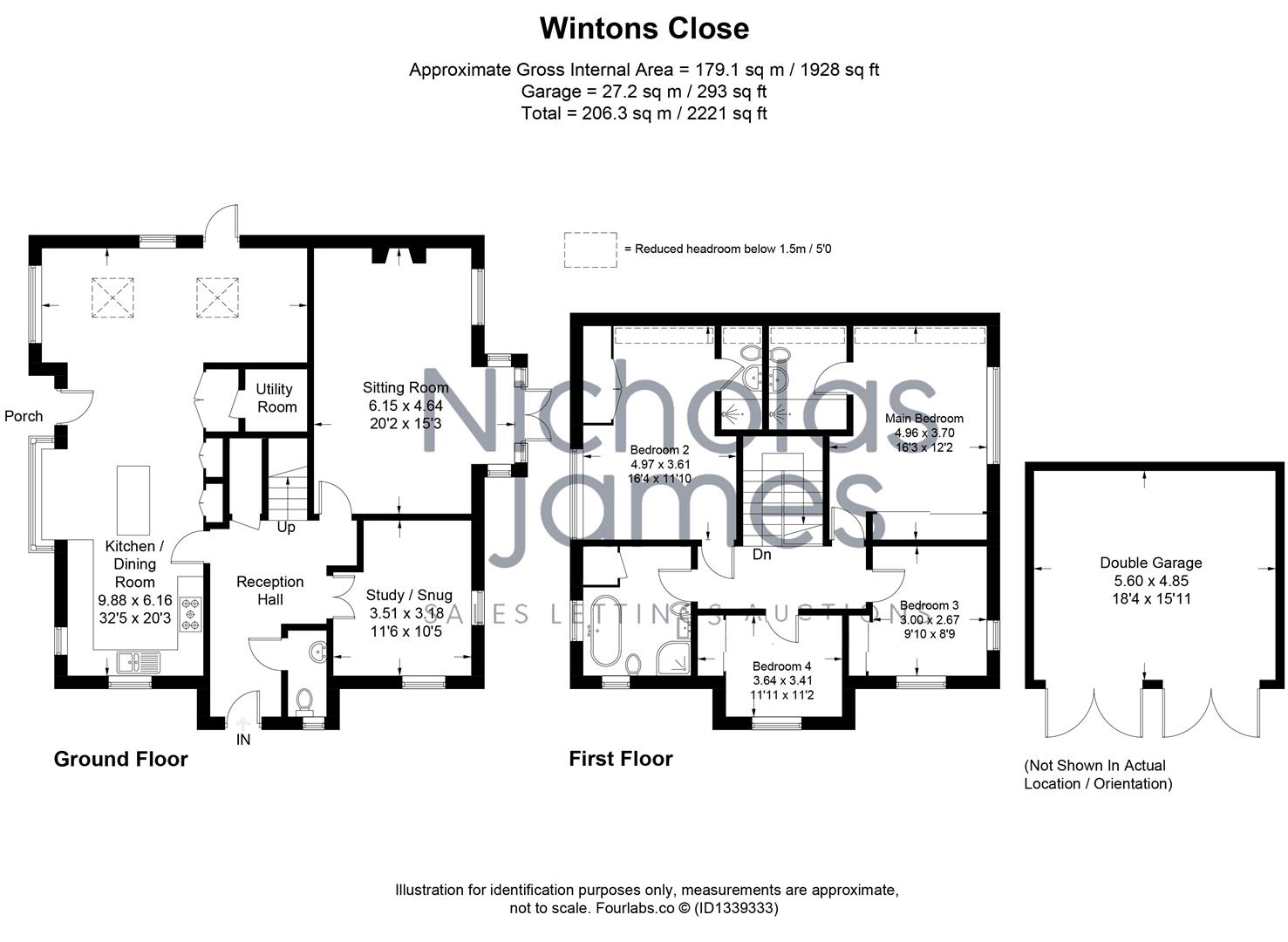 9, Wintons Close, Burgess Hill floorplan