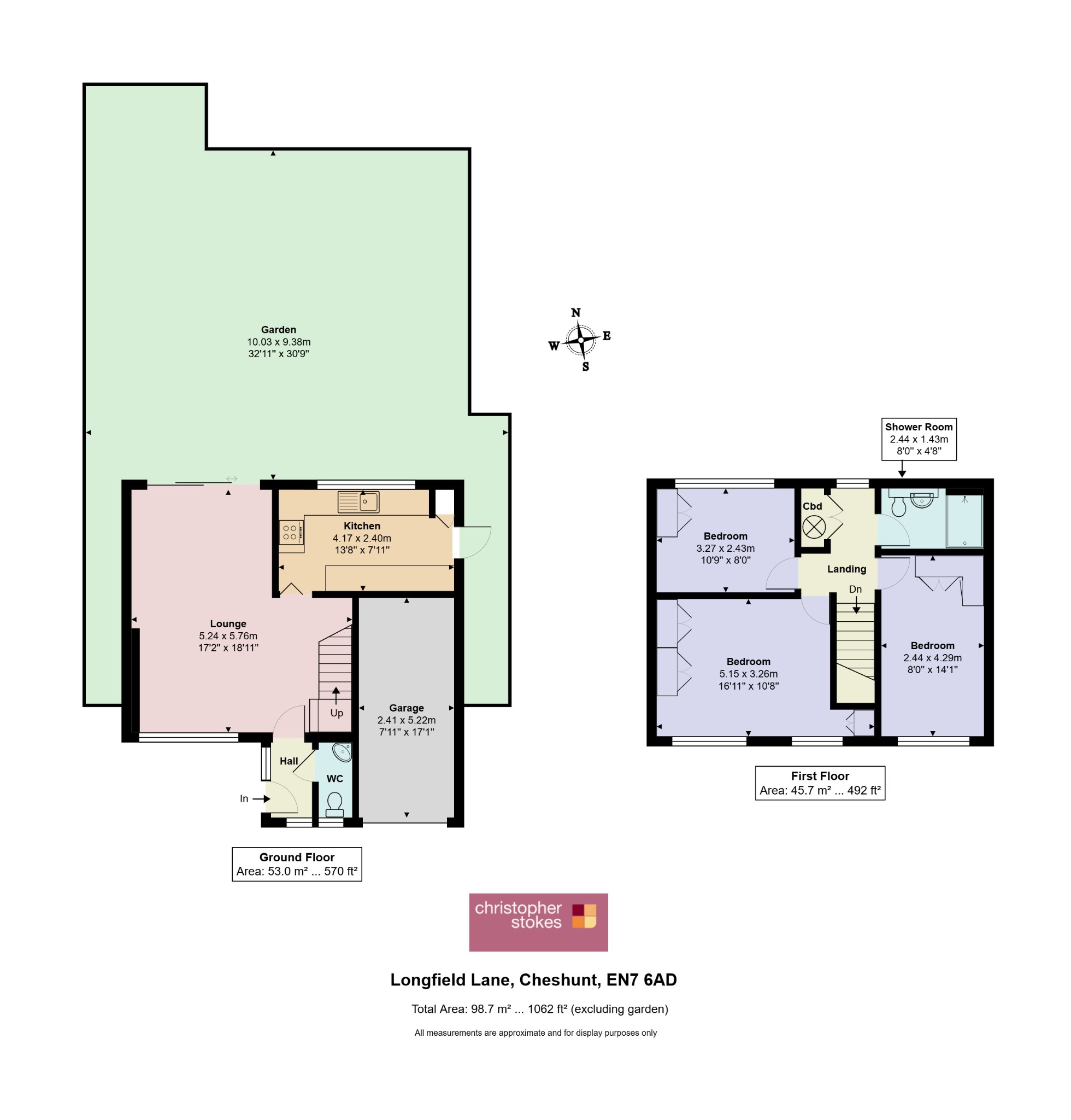 24 Longfield Lane, Cheshunt, Hertfordshire floorplan