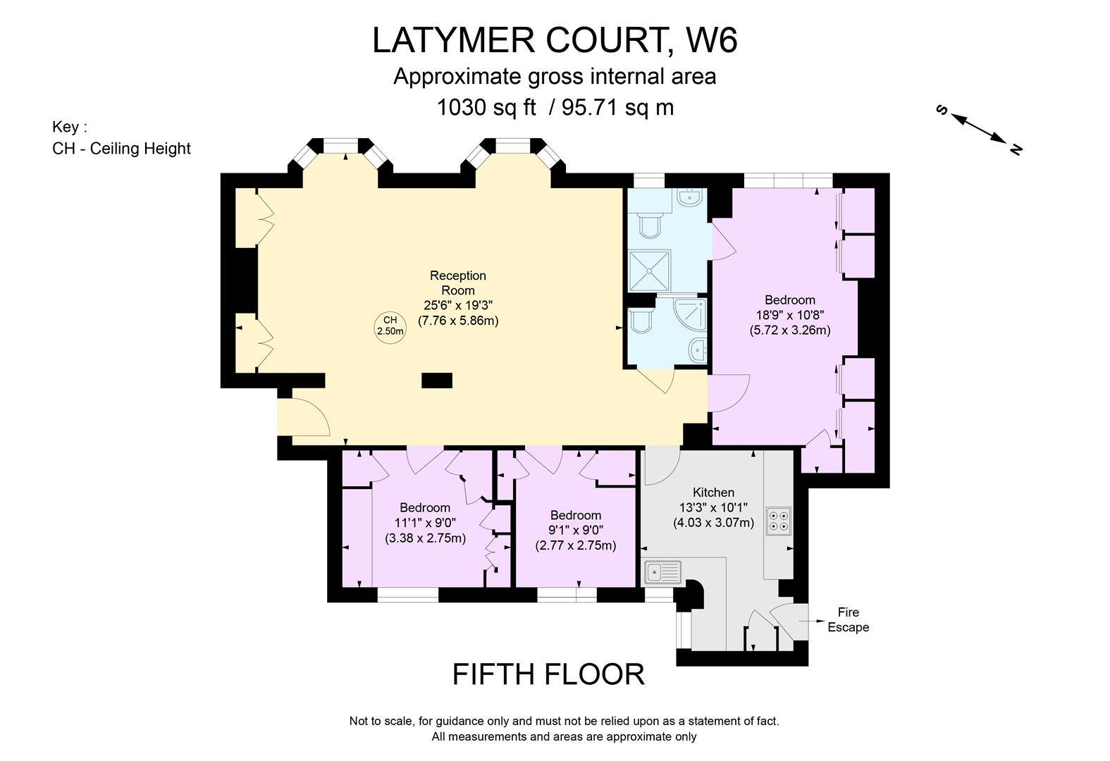 340, Latymer Court, Hammersmith Road, London floorplan