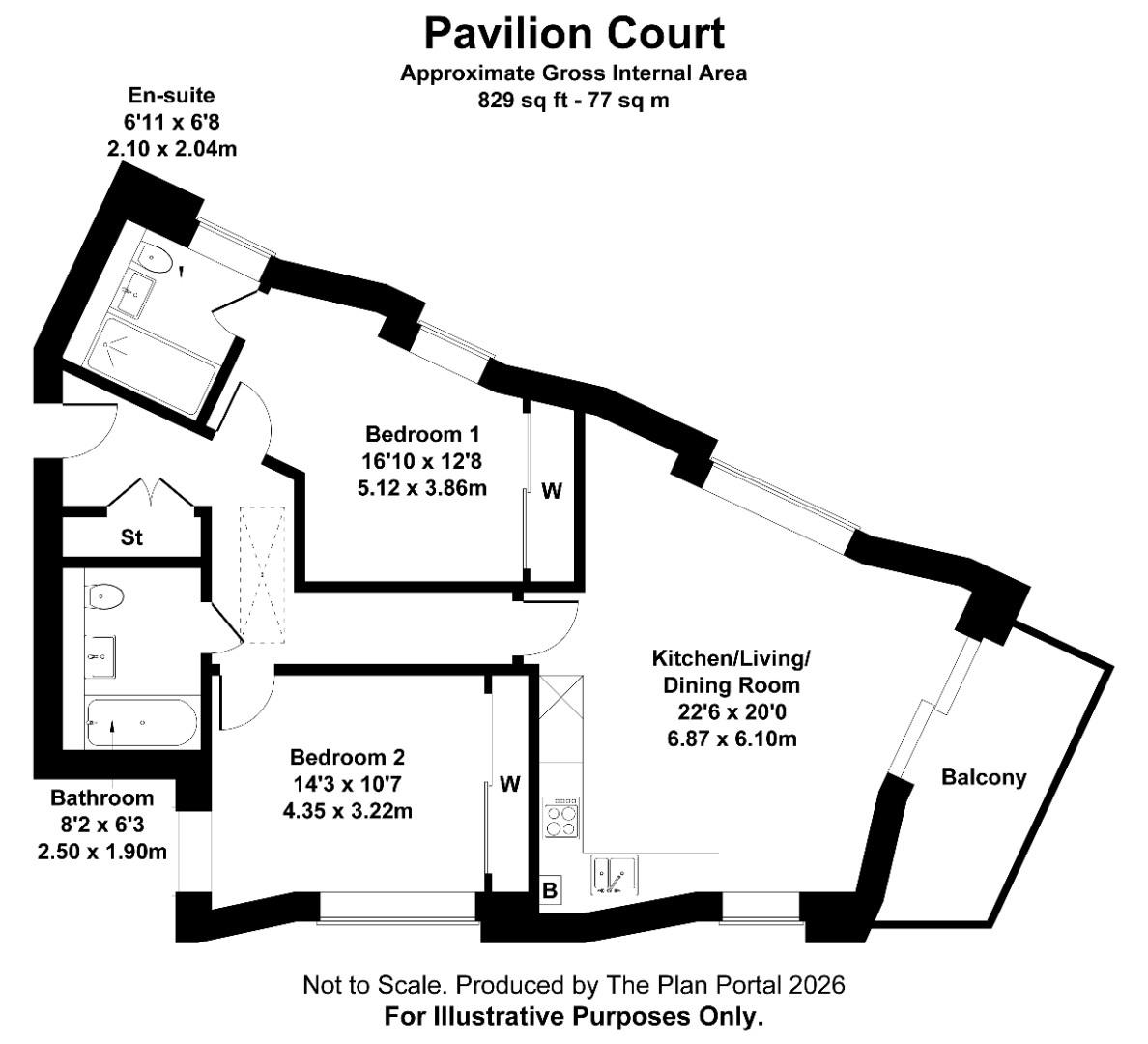 Pavilion Court, London floorplan