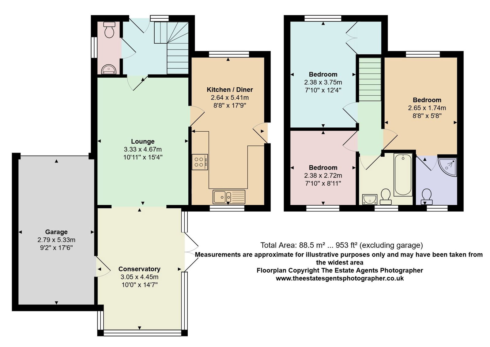 9, Maple Drive, South Ockendon floorplan