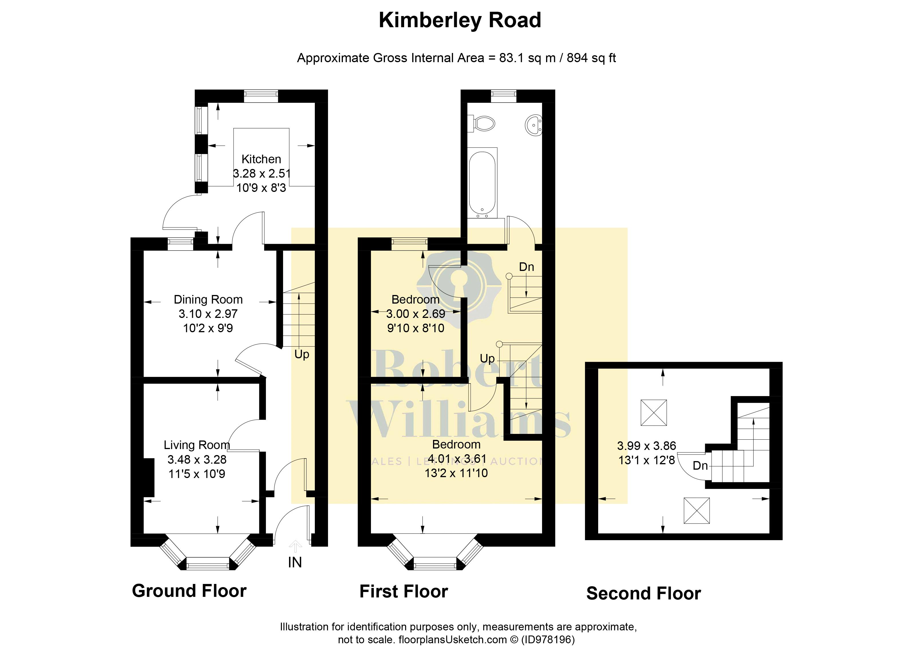 8, Kimberley Road, Exeter floorplan