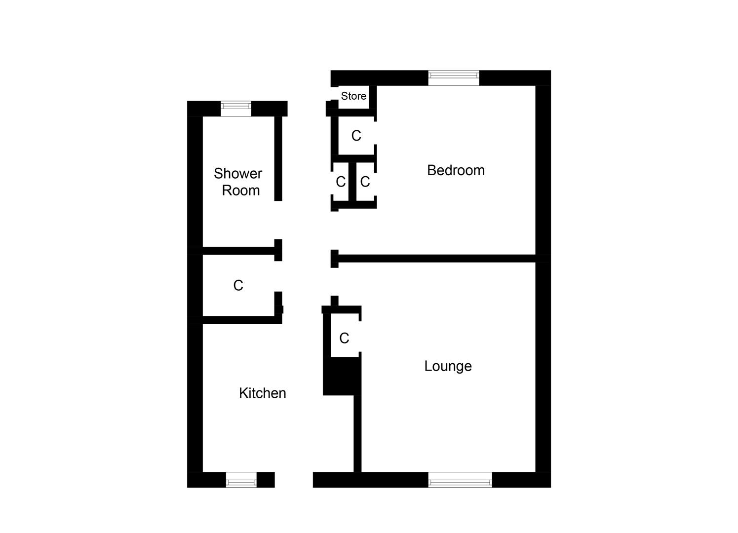 13, Langside Place, Perth floorplan