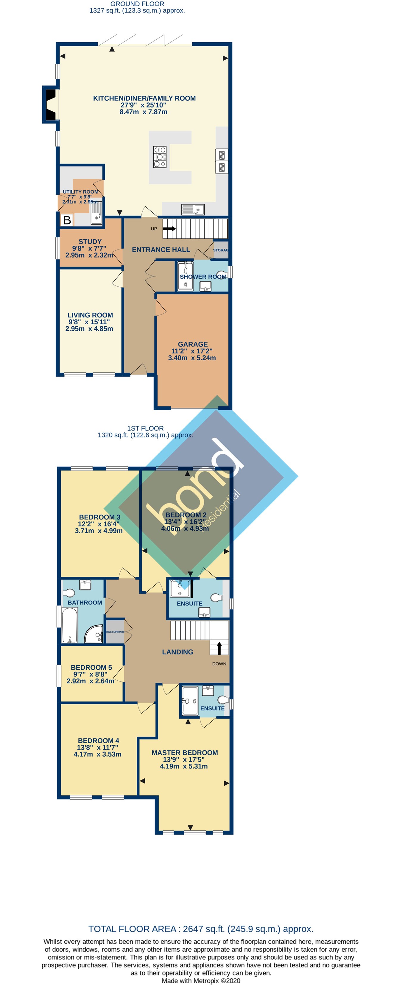 The Brooklands, Southend Road, Howe Green CM2, 5 bedroom detached house
