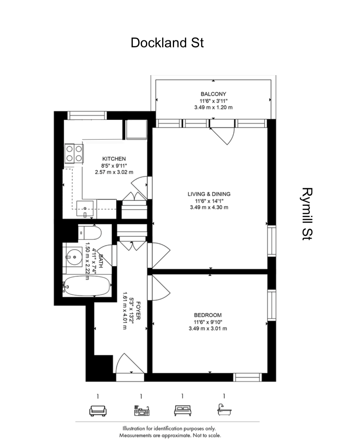 Flat 48, London floorplan