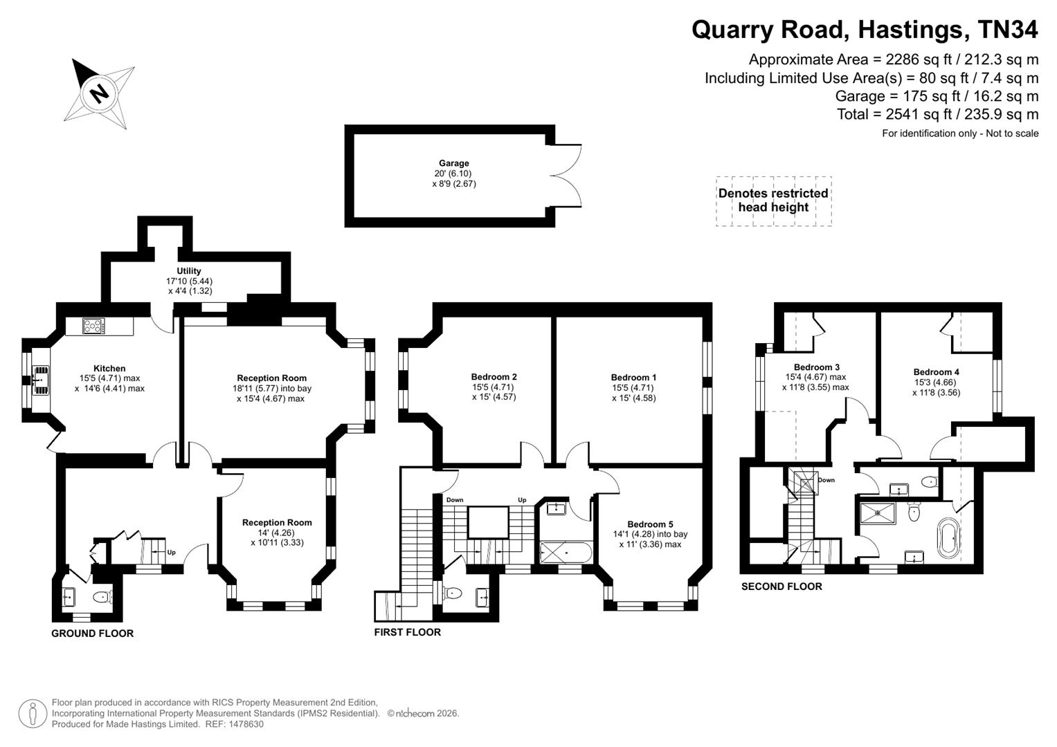 19, Quarry Road, Hastings floorplan