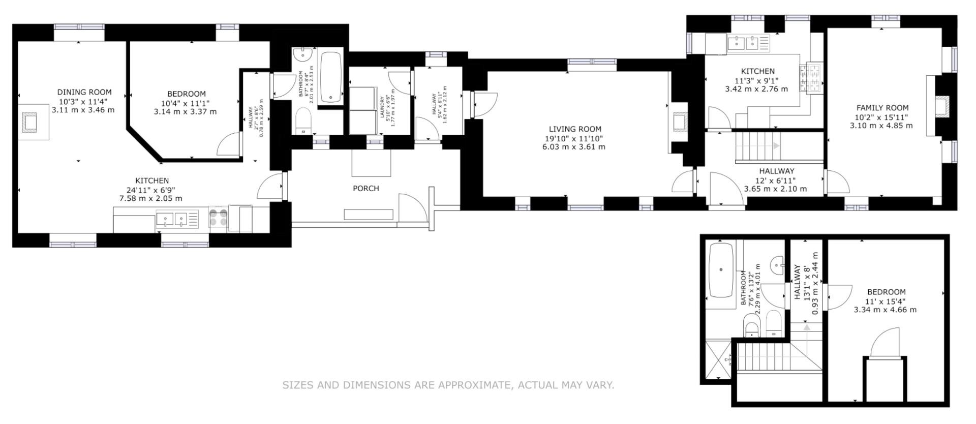 Victoria Lodge & Albert Cottage, Green Gate, Skipton floorplan