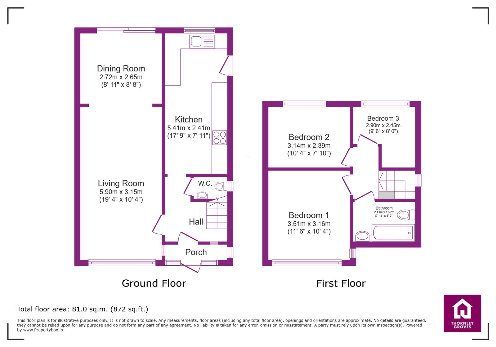 50, Barkway Road, Manchester floorplan