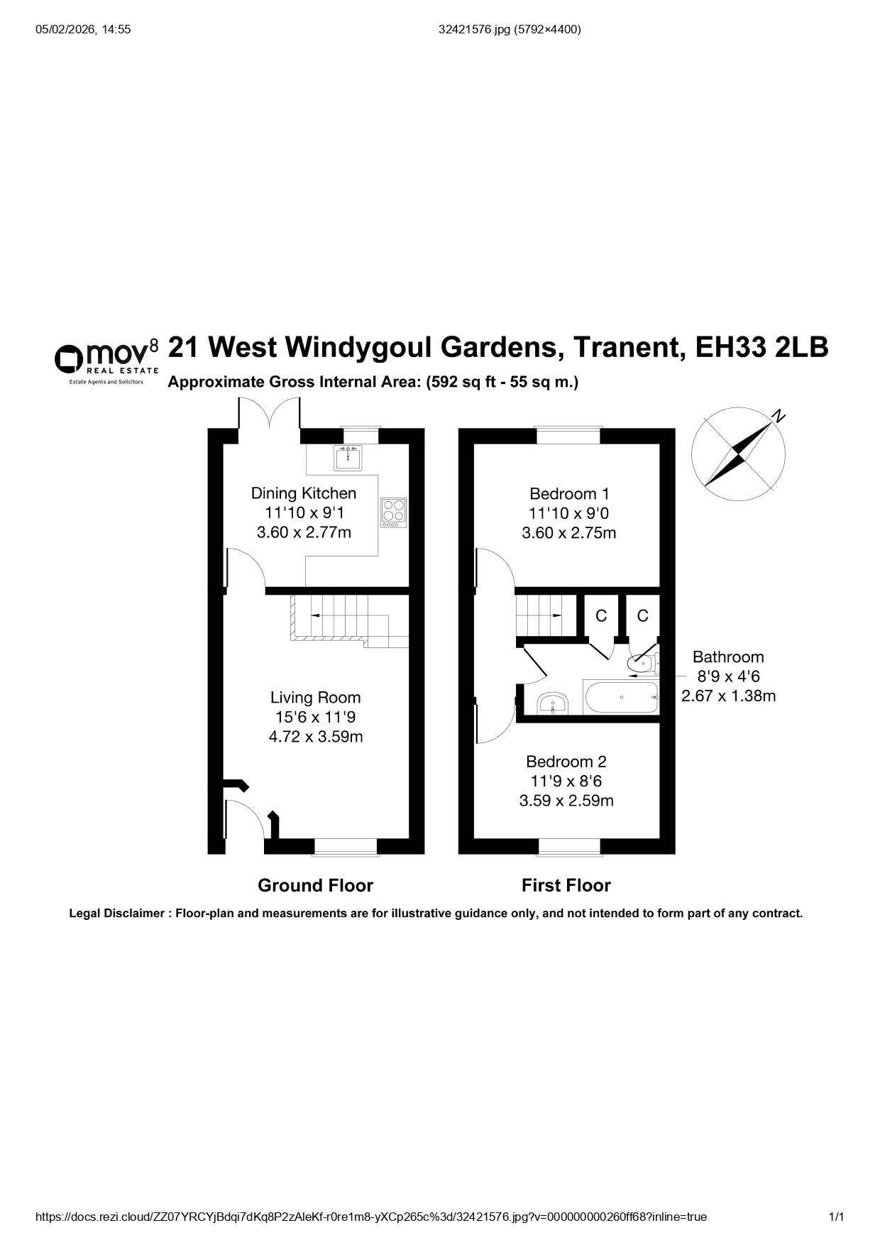 21, West Windygoul Gardens, Tranent floorplan