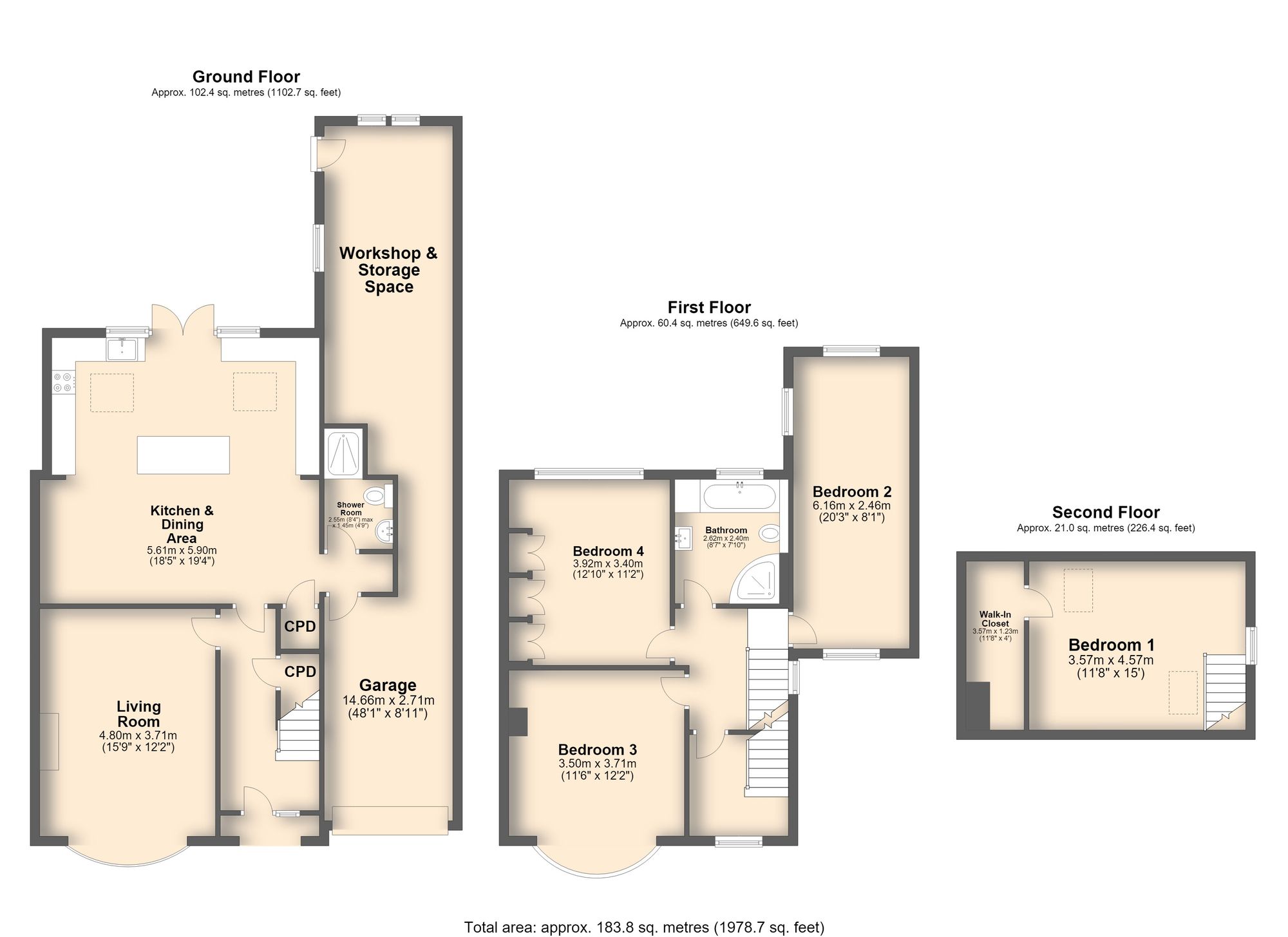 16 Peterborough Road, Sheffield floorplan