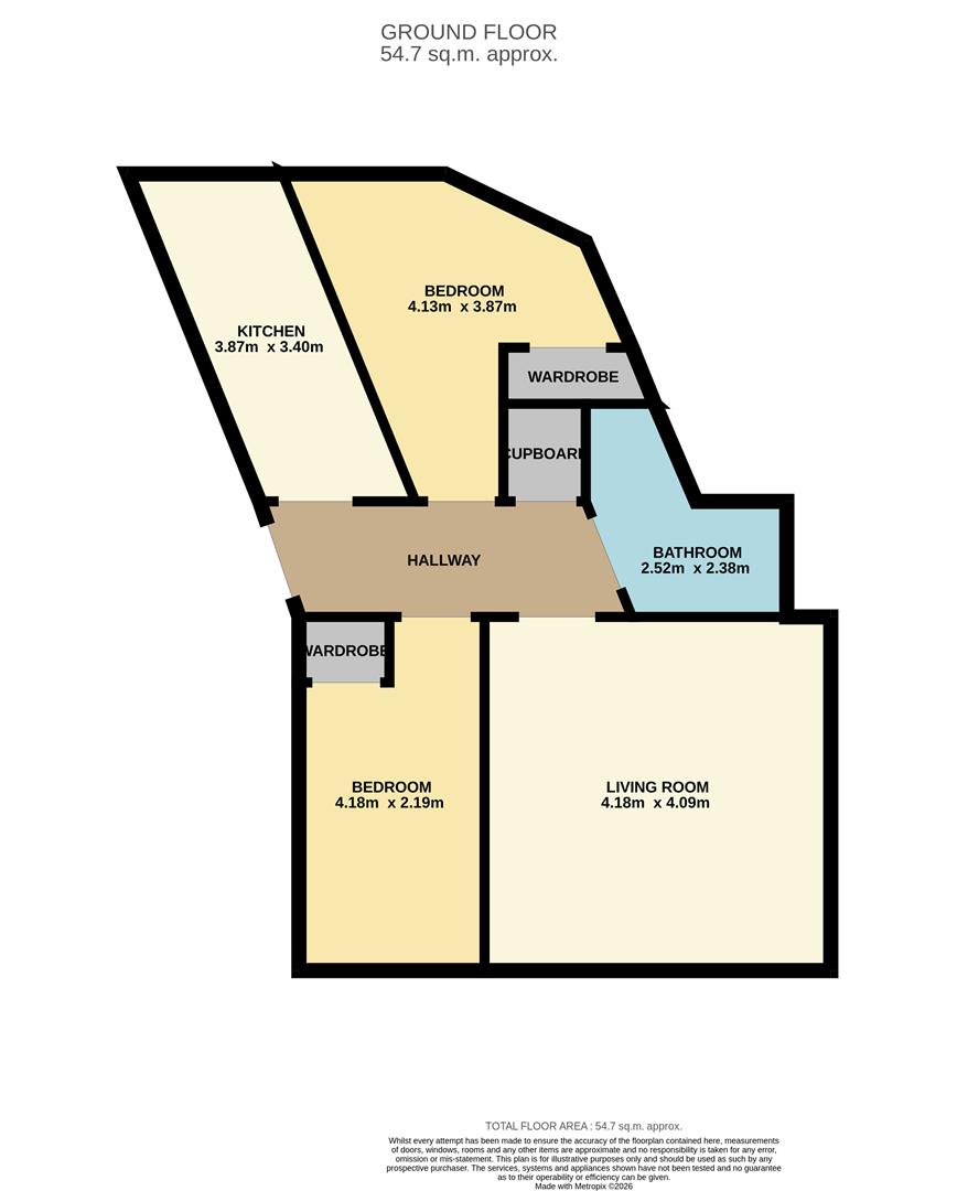 Flat B, 11, Dudhope Street, Dundee floorplan