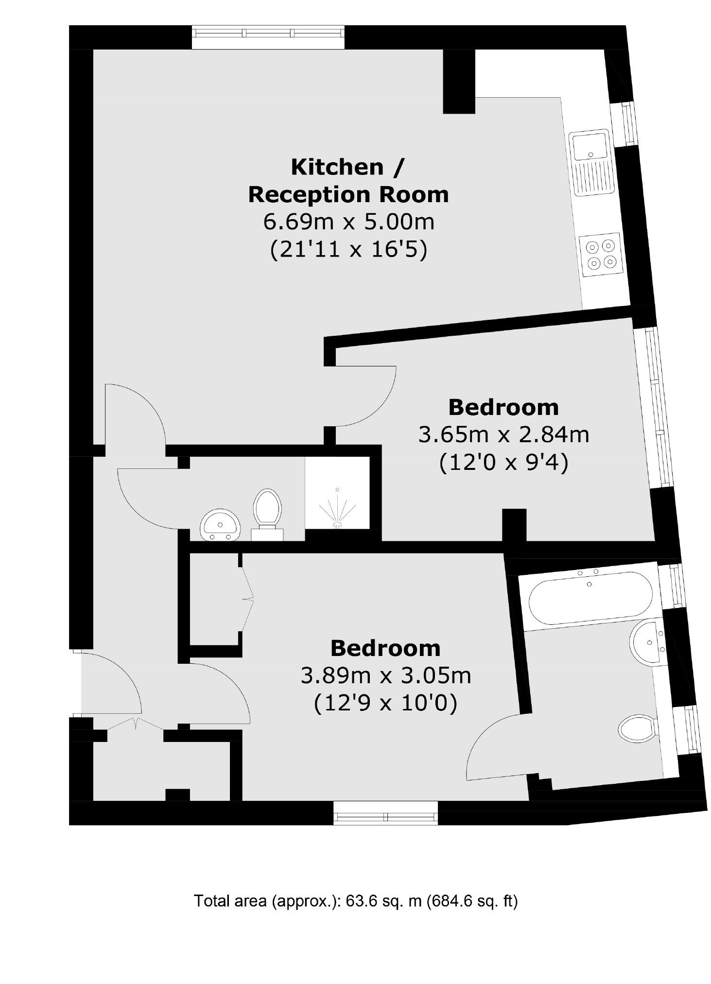 1, Park View Mews, London floorplan