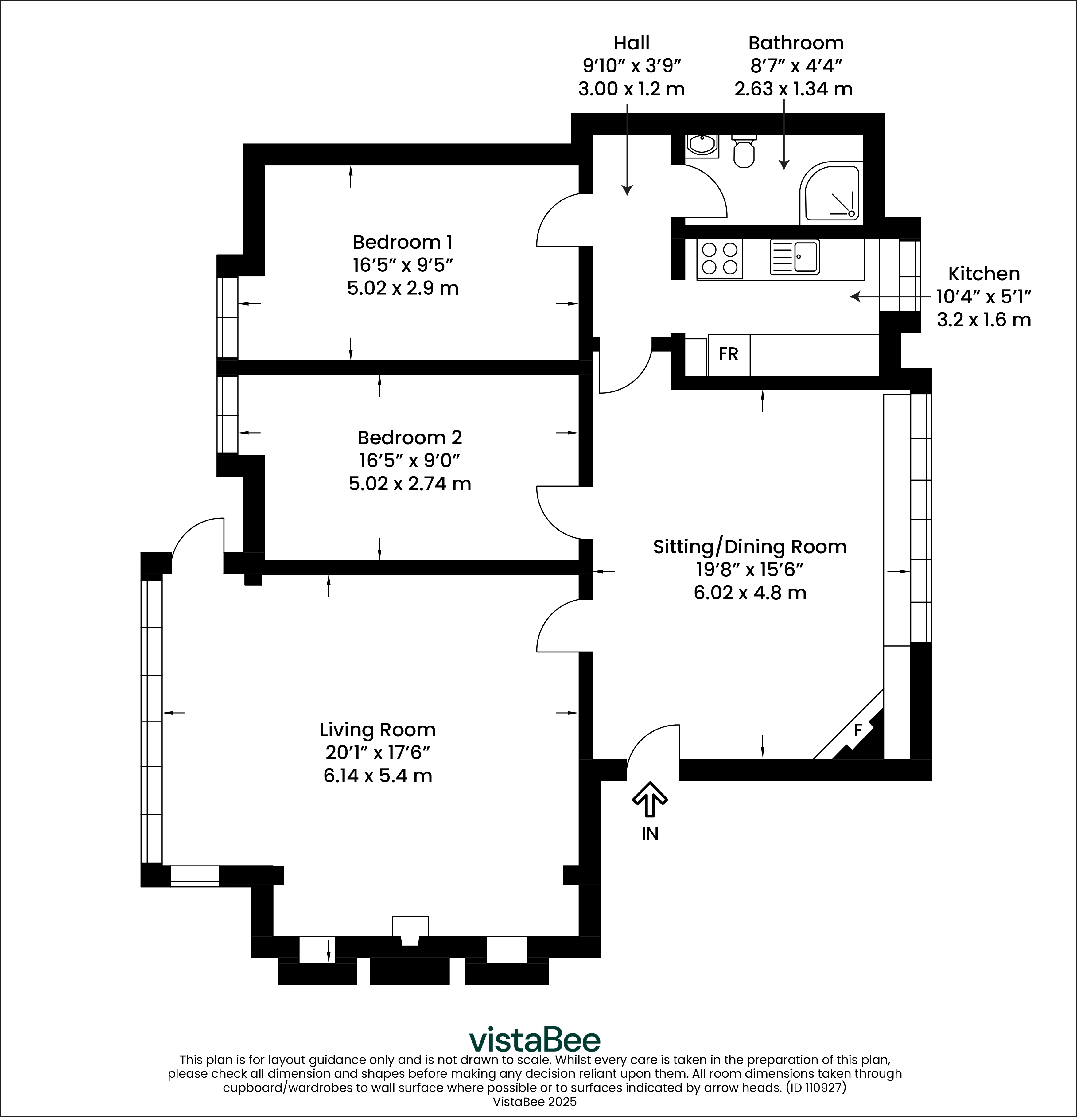 Flat 1 Croftmhor, 15, The Crescent, North Ayrshire floorplan