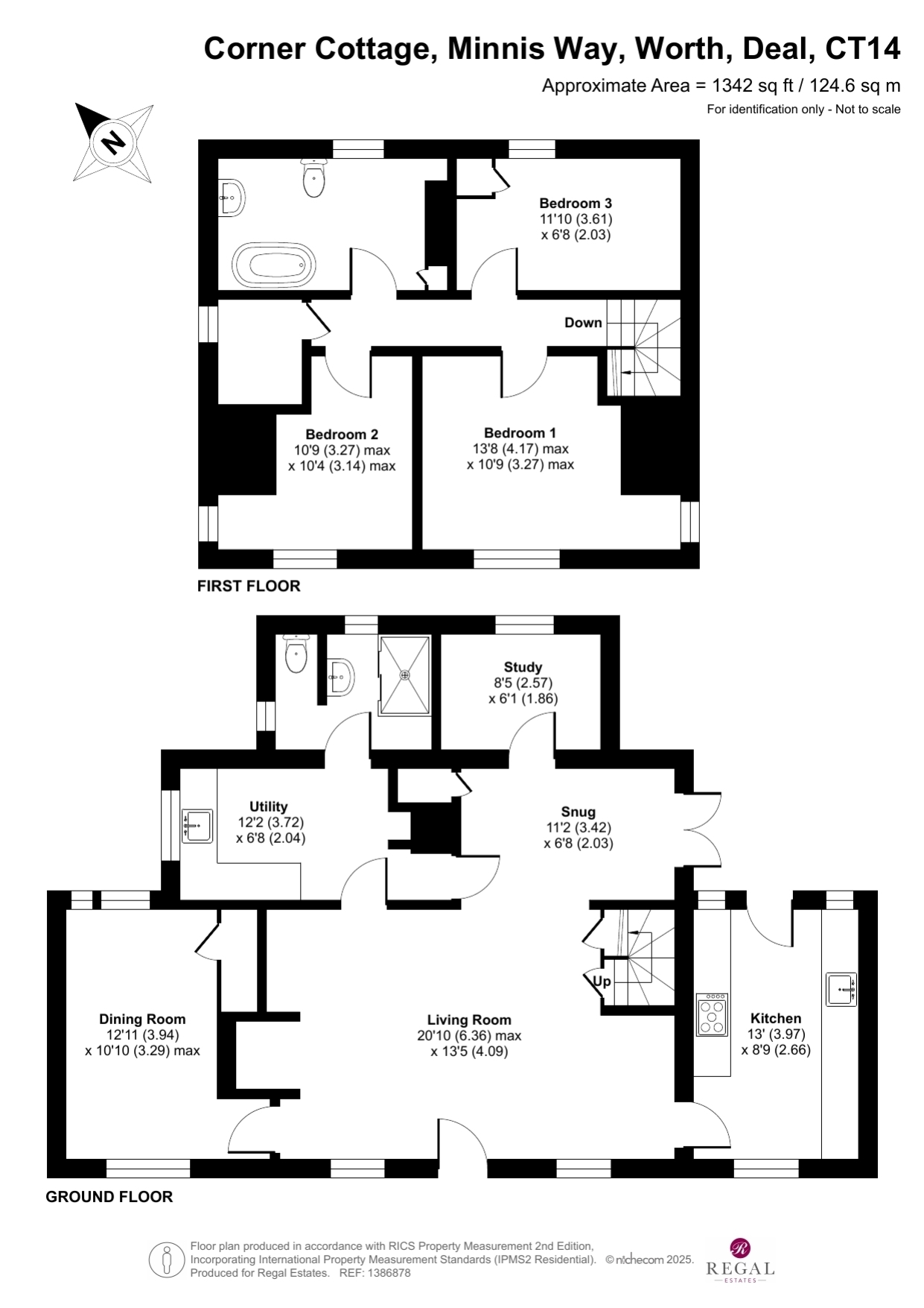 Corner Cottage, Minnis Way, Deal floorplan