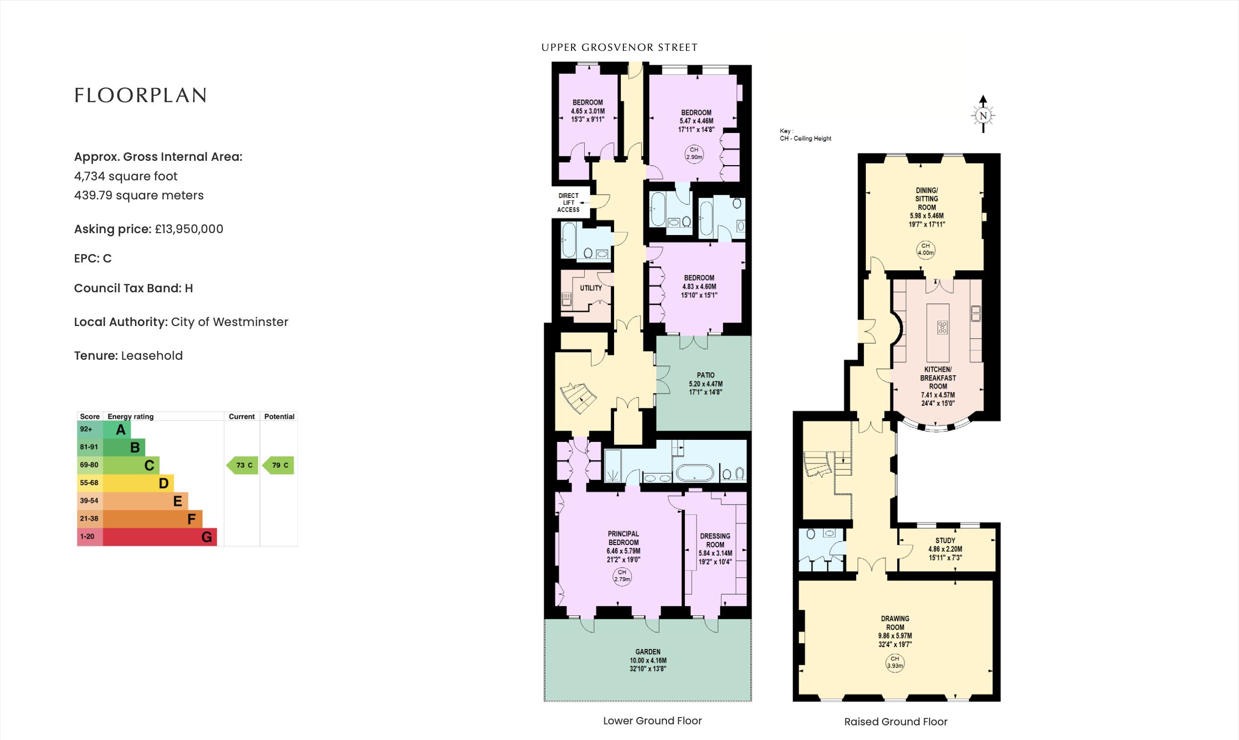 10, Upper Grosvenor Street, London floorplan