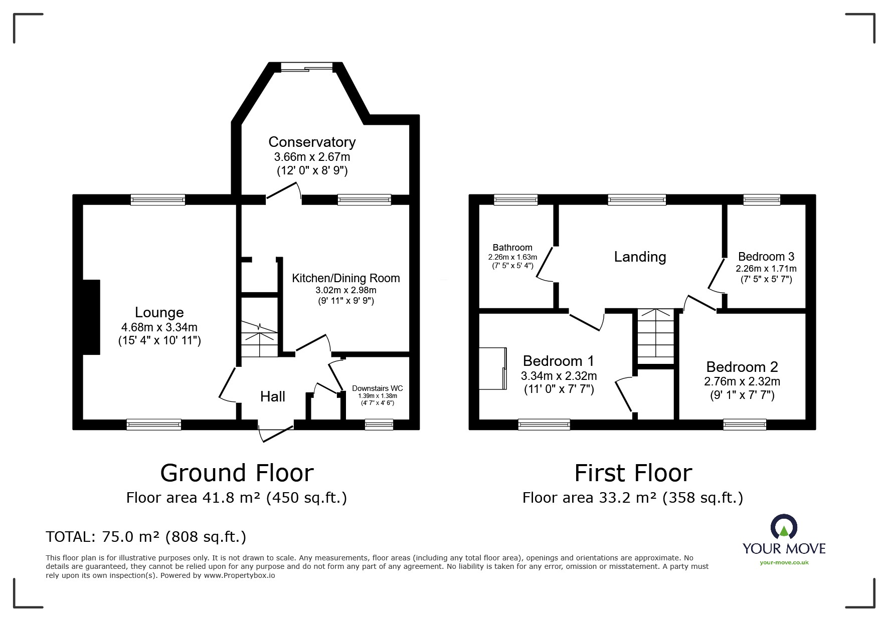 13, Derwent Avenue, Derbyshire floorplan