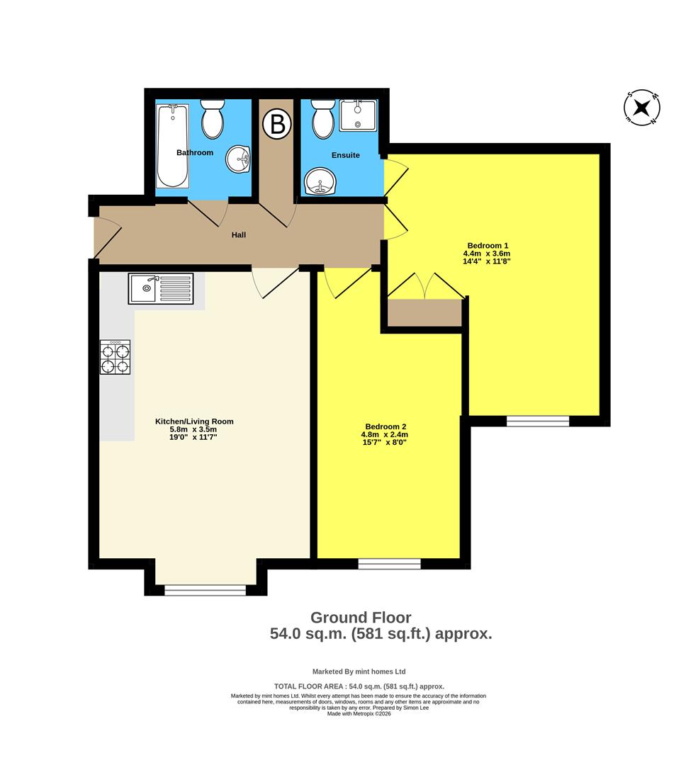 11, Holmefield Place, Addlestone floorplan