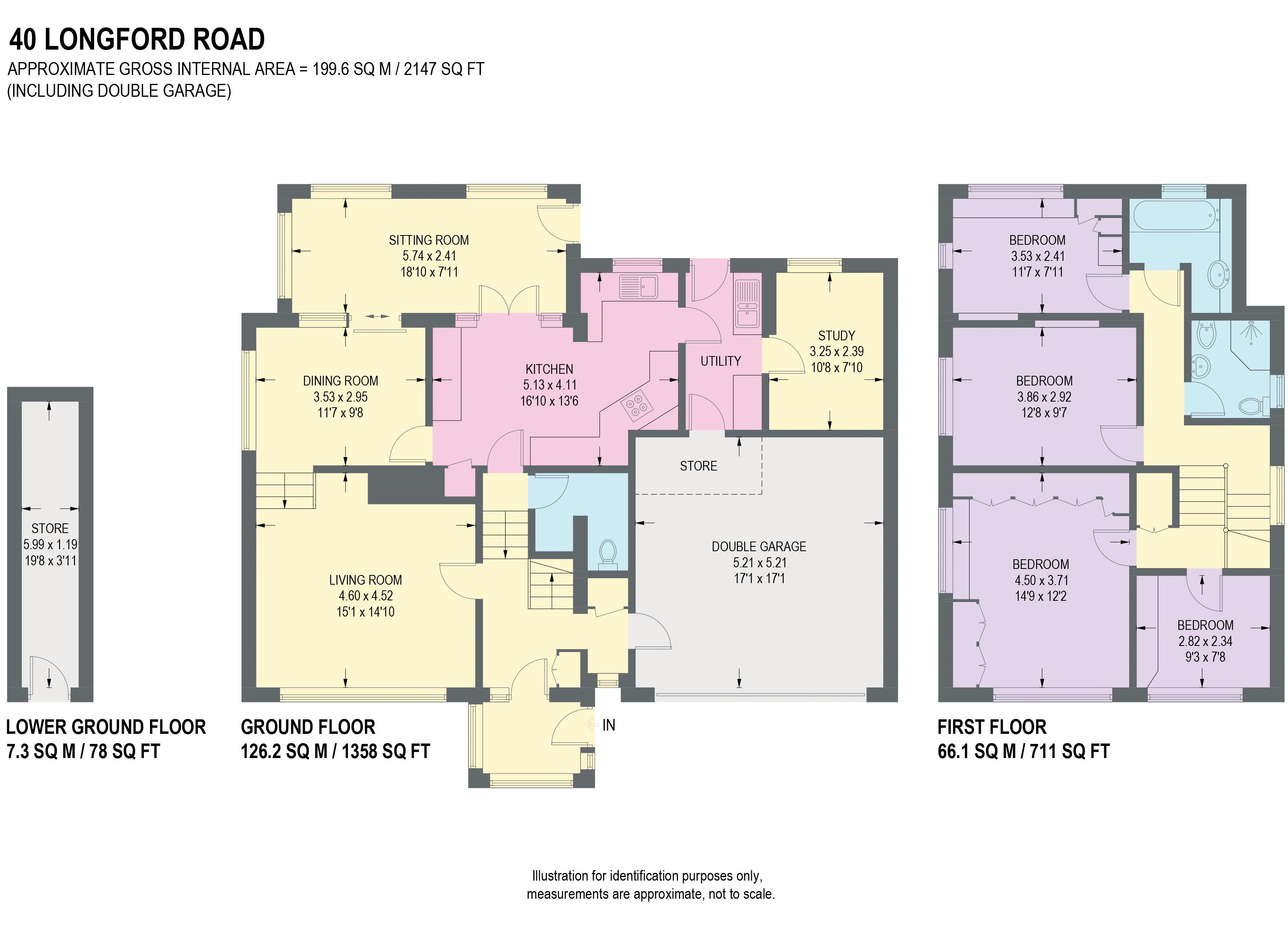 40, Longford Road, Sheffield floorplan
