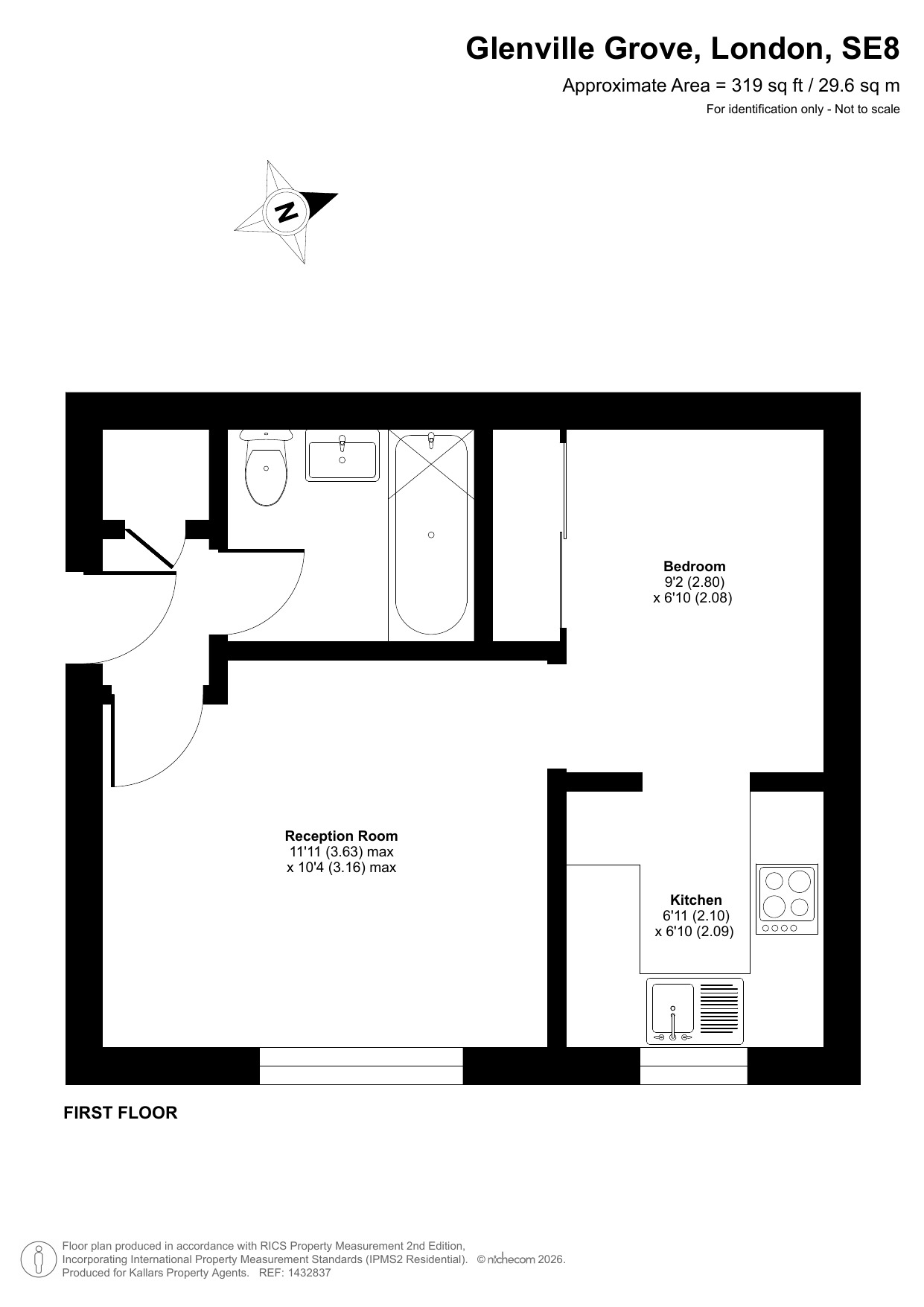 63, Glenville Grove, London floorplan