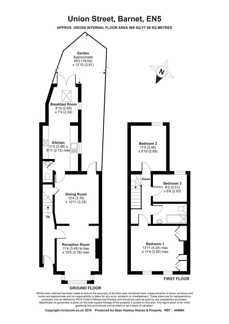 3 Bedrooms Terraced house for sale in Union Street, High Barnet, Barnet EN5