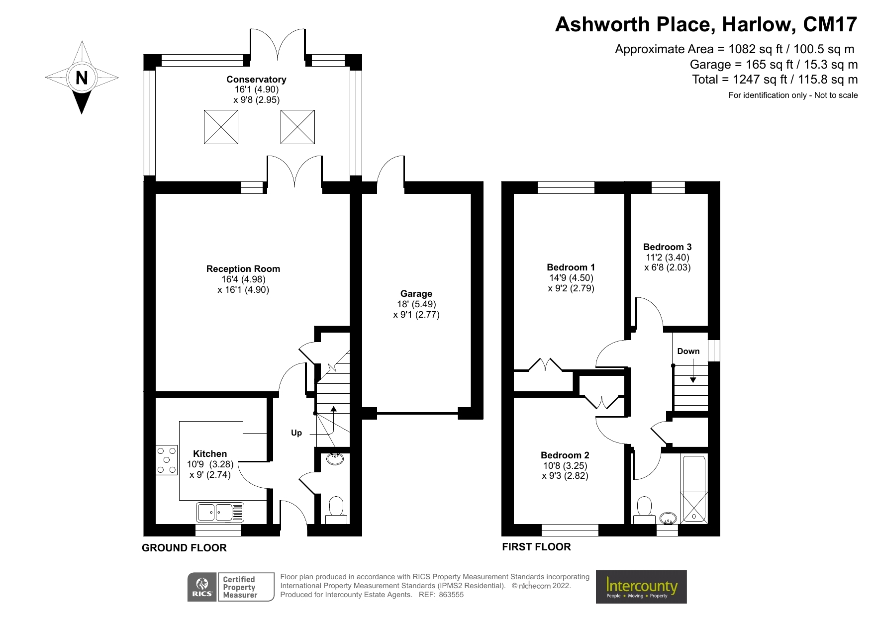 Ashworth Place, Harlow, Essex CM17, 3 bedroom linkdetached house for