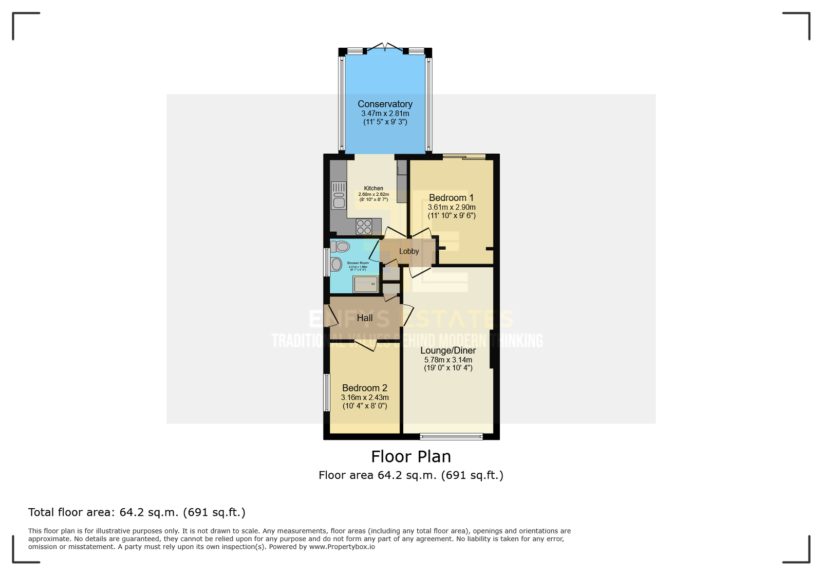1, Llys Yr Wyddfa, Rhyl floorplan