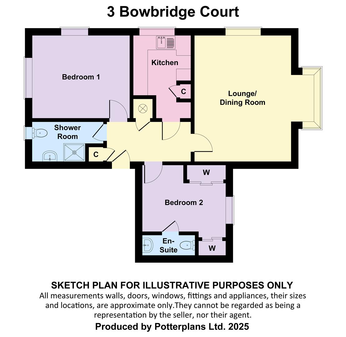 Flat 3, Bowbridge Court, Hooke Hill, Freshwater floorplan