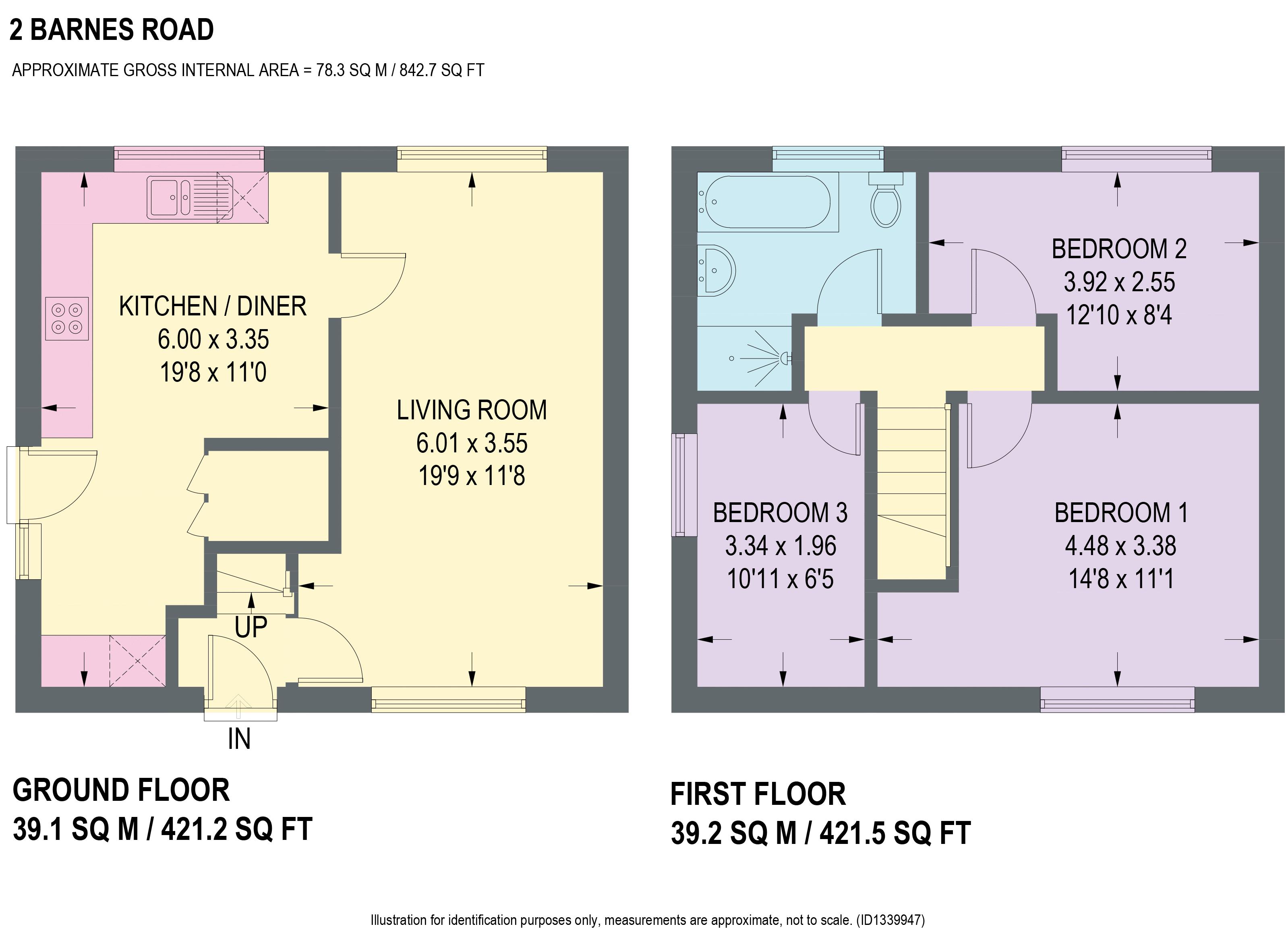2, Barnes Road, Chesterfield floorplan