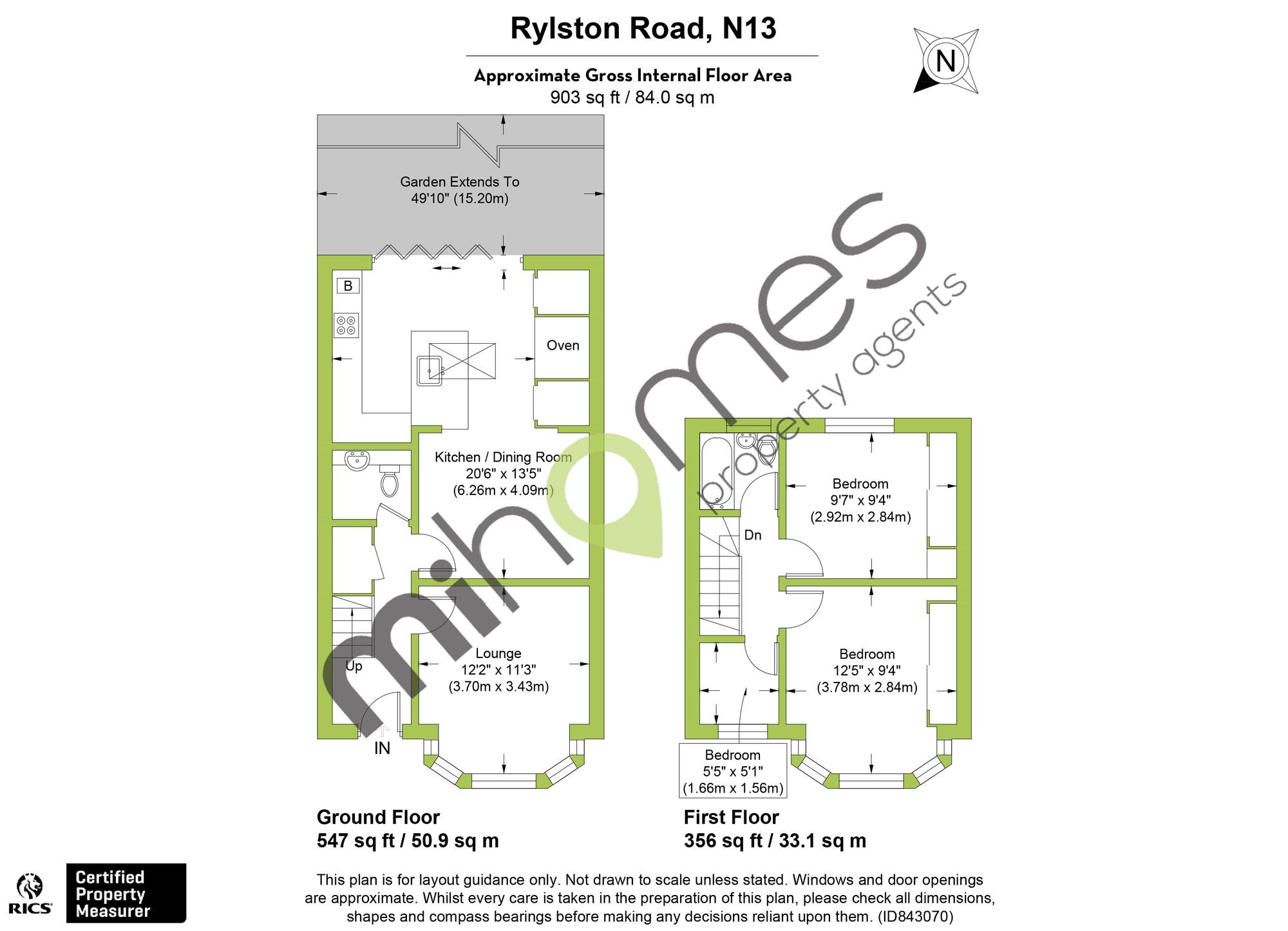 37 Rylston Road, London floorplan