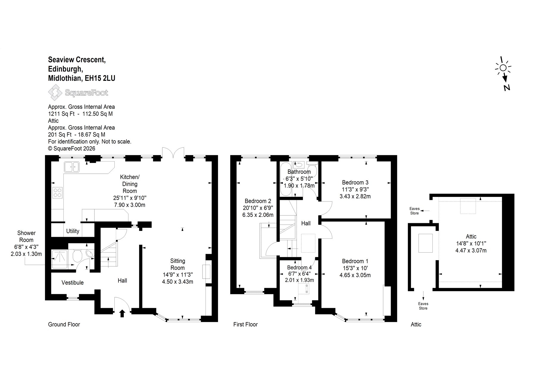 20 Seaview Crescent, Portobello Edinburgh floorplan