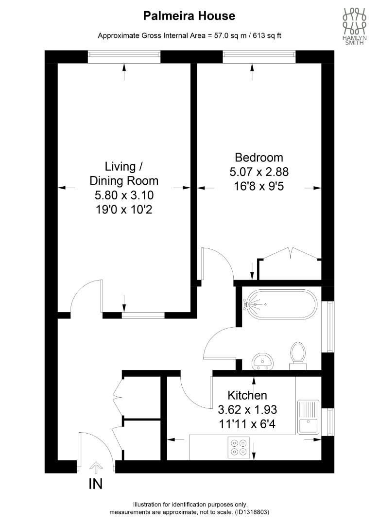 11, Palmeira House, Palmeira Avenue, Hove floorplan