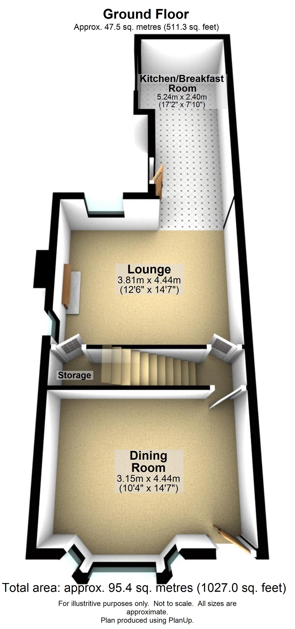 Russell Terrace, Padiham, Lancashire. BB12, 2 bedroom end terrace house
